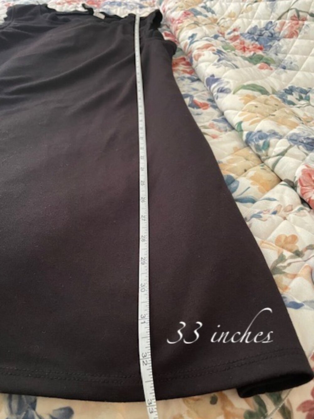 Divided Black Scallop Detailed Sheath Dress- size medium - Picture 3 of 5